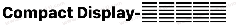 Compact Display字体转换
